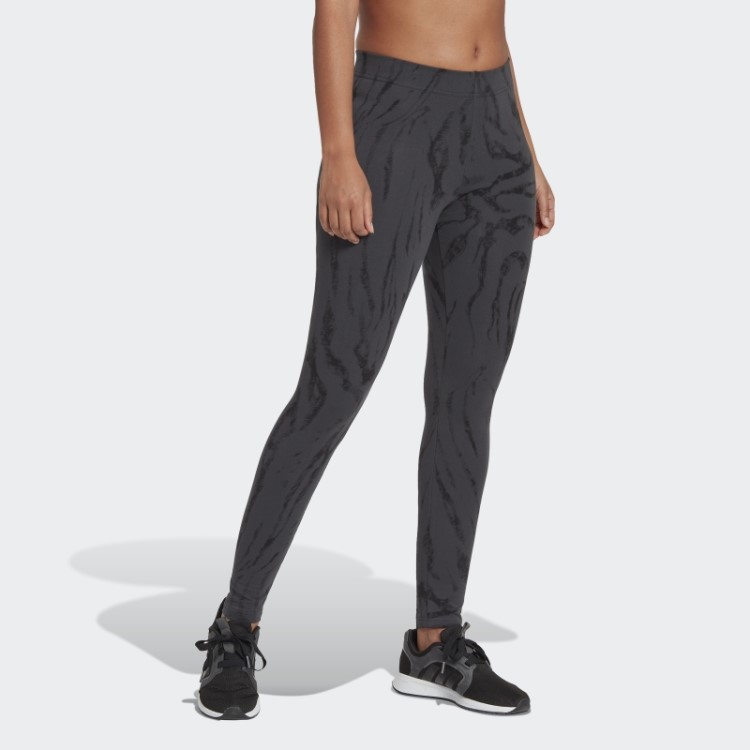 Legging Adidas Future Icons Animal Print Carbono