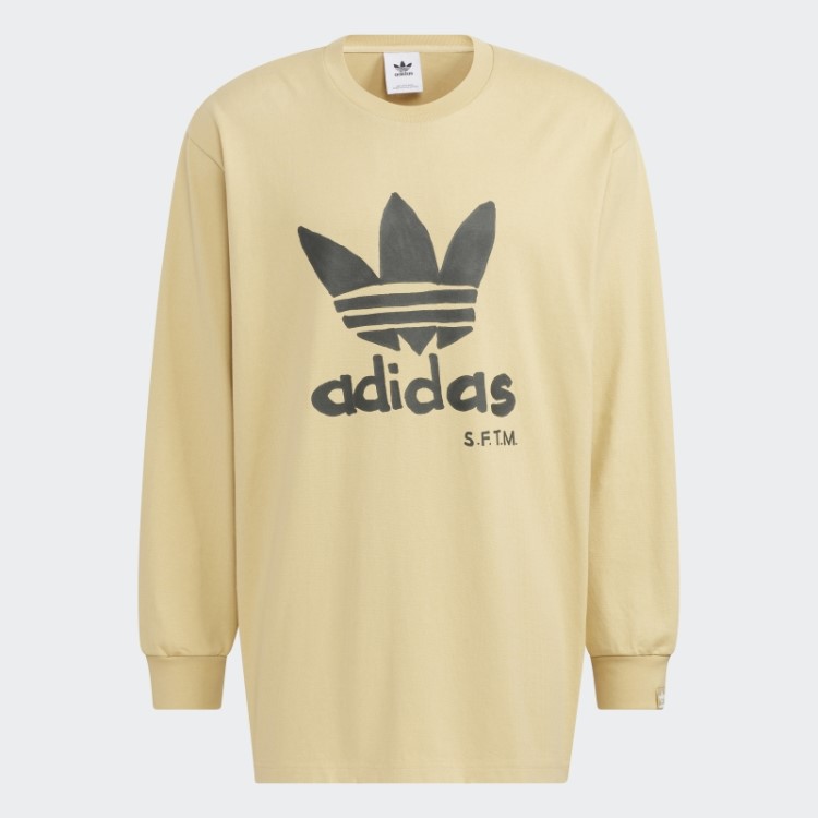 Hazy Bege Song For The Mute Camiseta Manga Longa Adidas