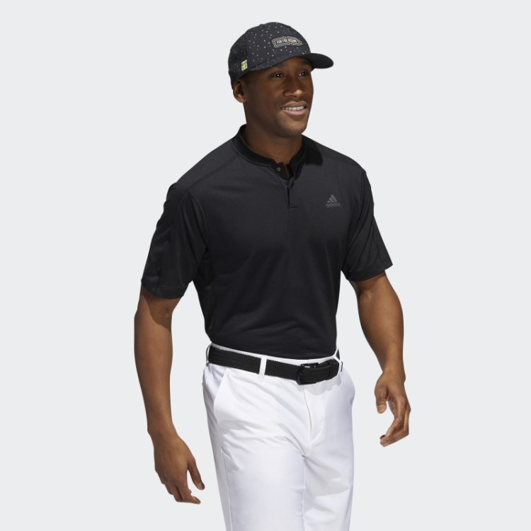 Camisa Polo Gola Esportiva Adidas Preta