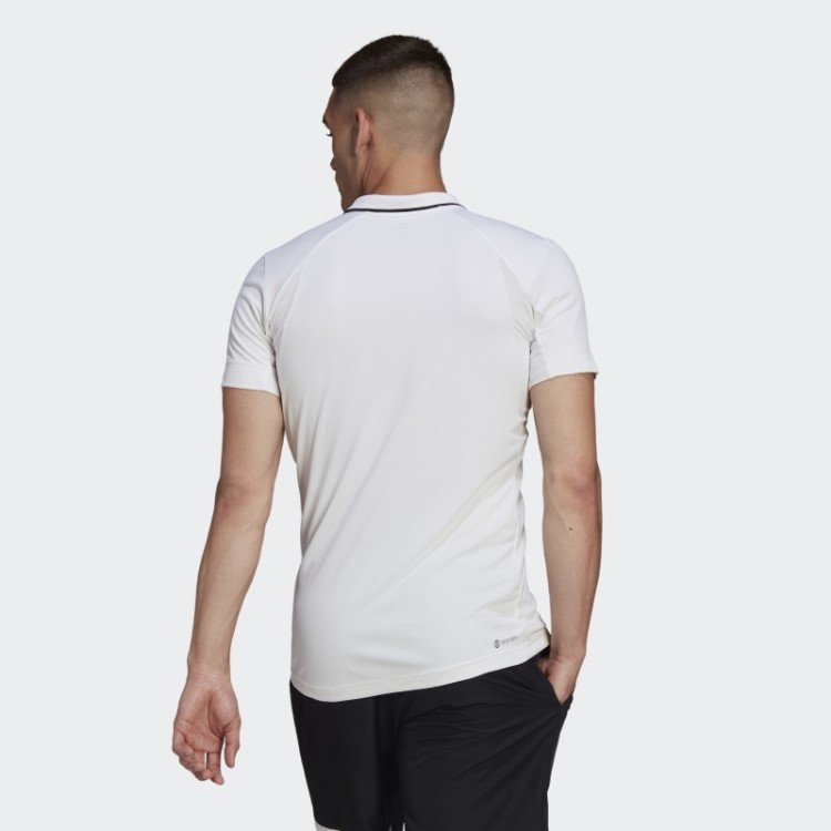 Camisa Polo Branca Freelift Tênis Adidas