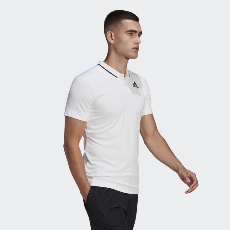 Camisa Polo Branca Freelift Tênis Adidas