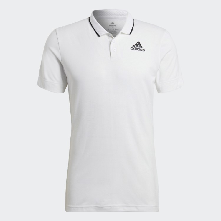 Camisa Polo Branca Freelift Tênis Adidas