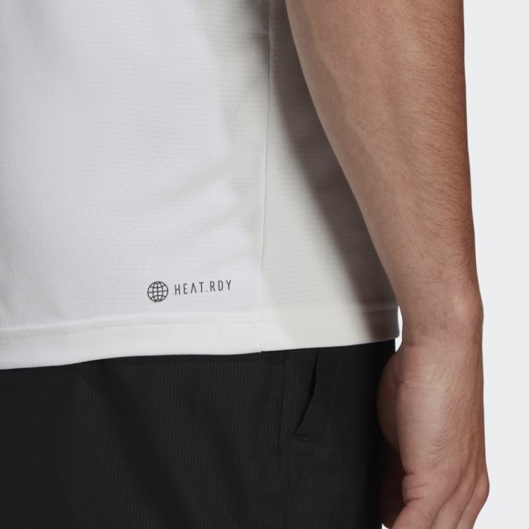 Camisa Polo Branca Freelift Tênis Adidas