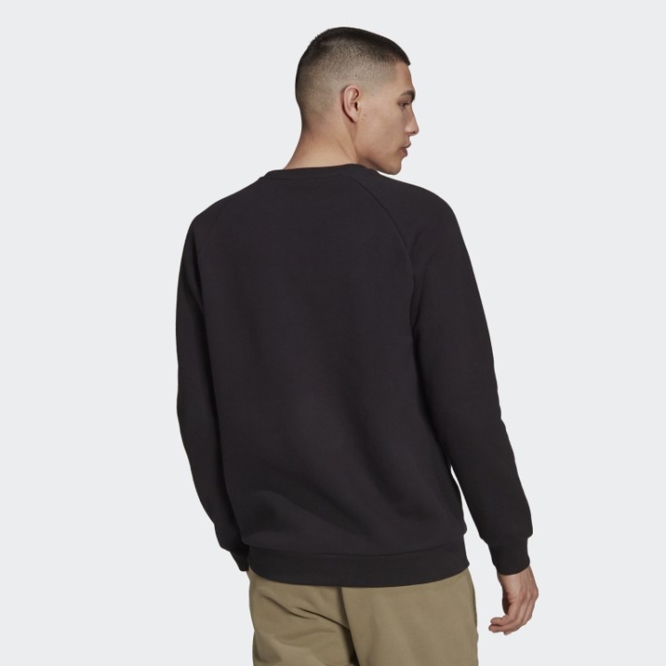 Moletom Gola Careca Adicolor Essentials Trefoil Preto Adidas