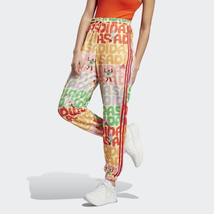 Calça Esportiva Adidas X Farm Rio Moda Pérola Citrino