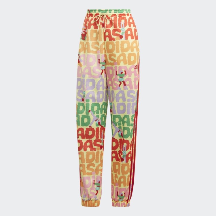 Calça Esportiva Adidas X Farm Rio Moda Pérola Citrino