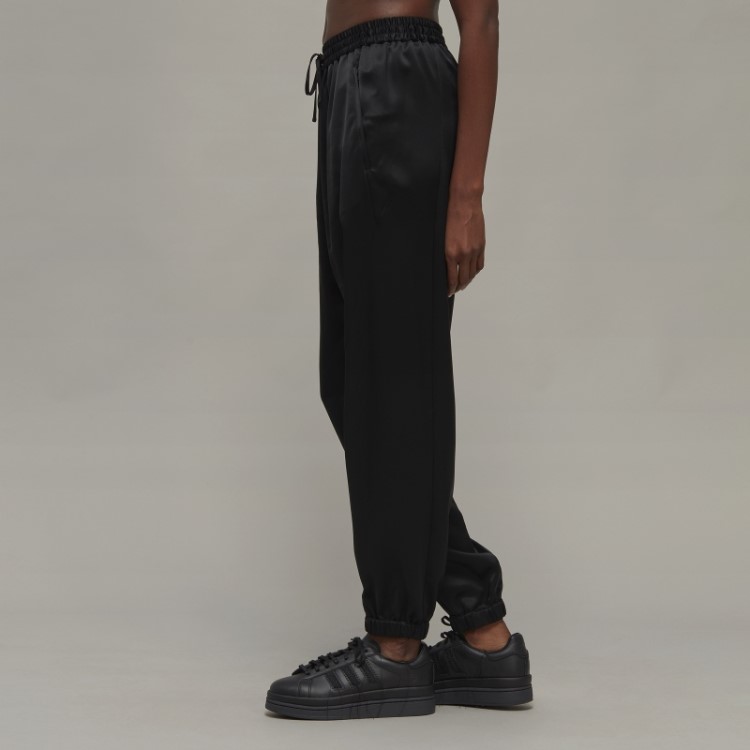 Elegante Calça De Treino Adidas Y-3 Tech Silk Com Punho