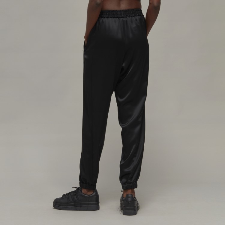 Elegante Calça De Treino Adidas Y-3 Tech Silk Com Punho