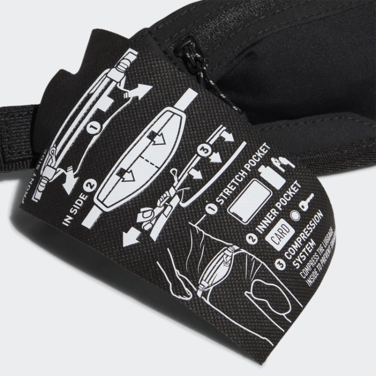 Bolsa De Cintura De Corrida Preta Adidas Quente