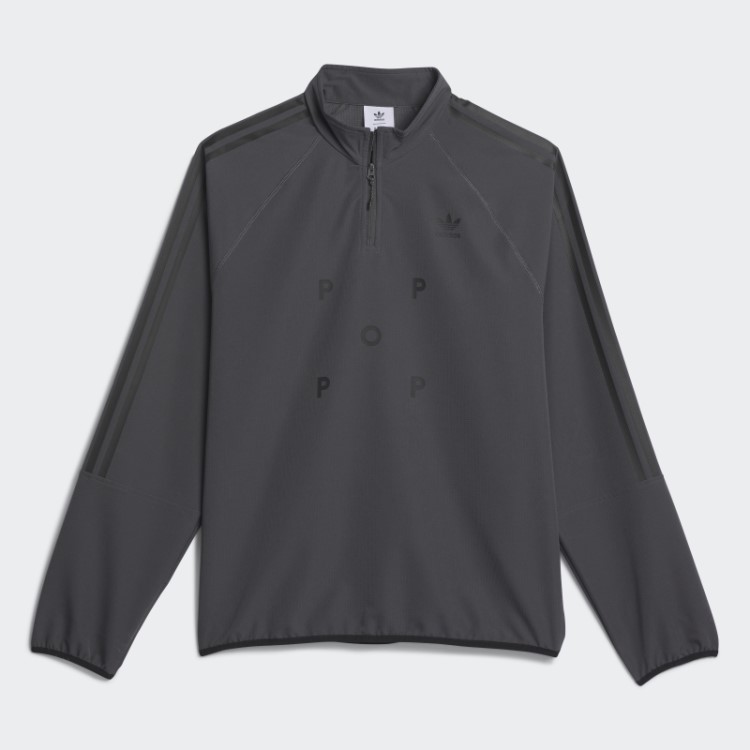Camisa De Manga Longa Adidas Cinza Pop Térmica
