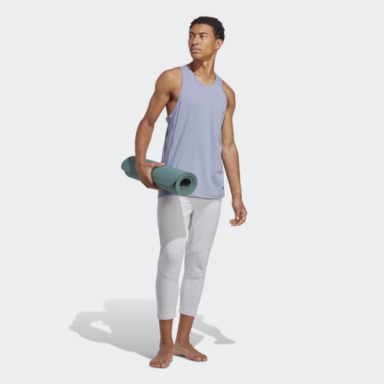 Regata Para Treino De Ioga Violeta Prateado Adidas