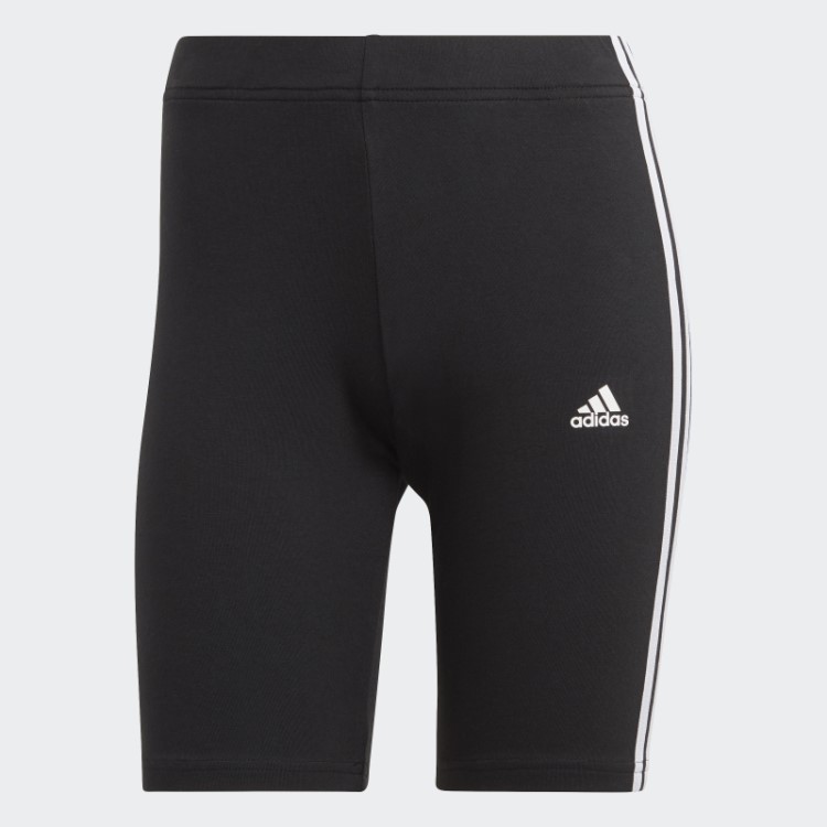 Calção De Ciclismo Com As 3 Riscas Essentials Preto Adidas