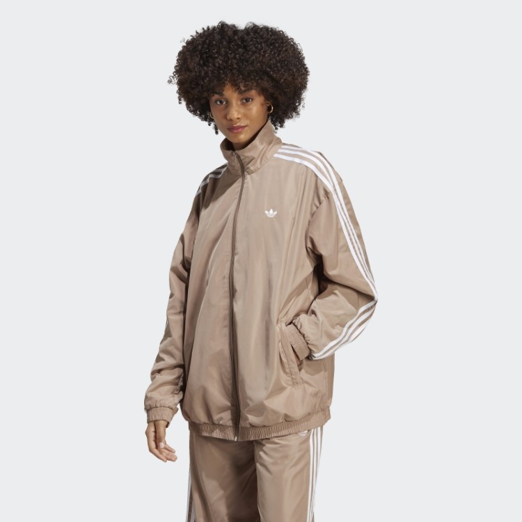 Top Oversized Adidas Marrom Calcário