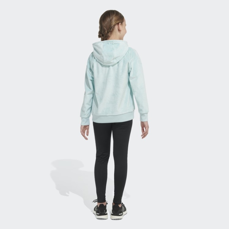 Moletom Com Capuz De Lã Aconchegante Adidas Ice Mint