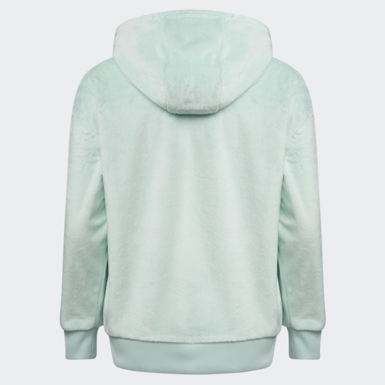Moletom Com Capuz De Lã Aconchegante Adidas Ice Mint