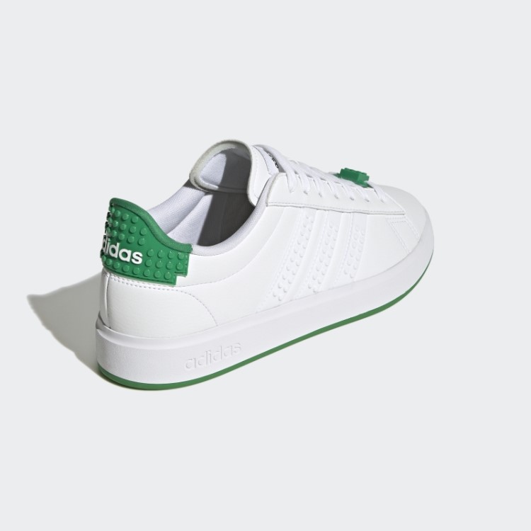 Sapatos Brancos Adidas Grand Court X Lego 2.0 Fashion