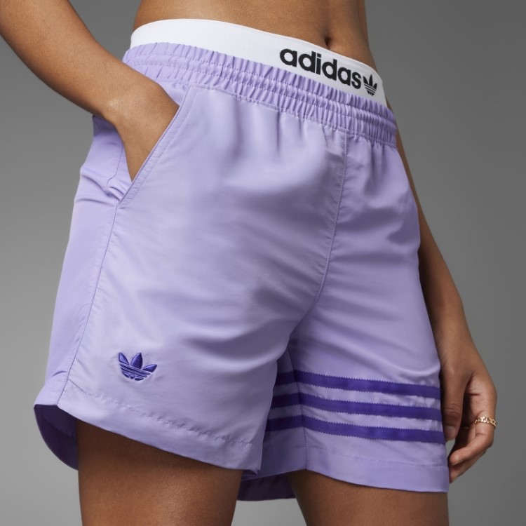 Bermuda Adicolor Neuclassics Adidas Lilás