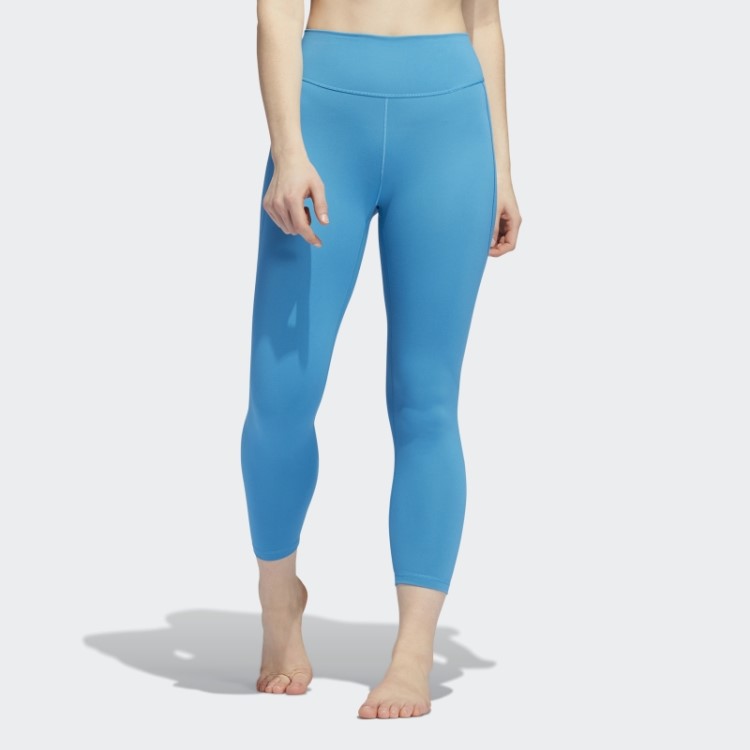 Legging Azul Craft Adidas Yoga Studio 7/8 Quente