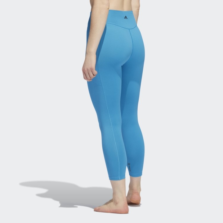 Legging Azul Craft Adidas Yoga Studio 7/8 Quente