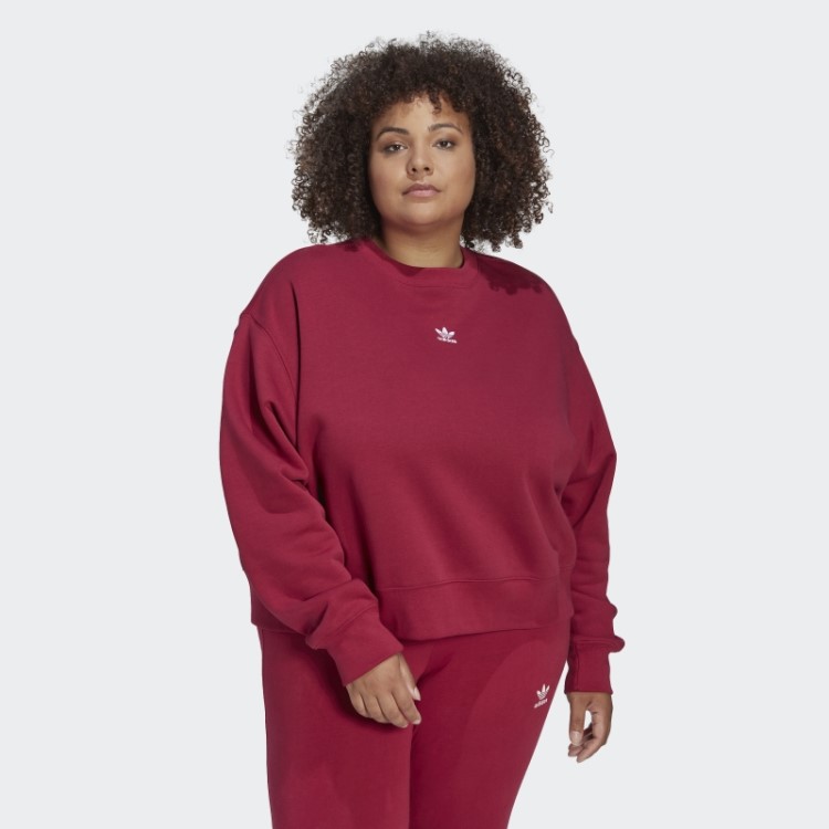 Moletom Adicolor Essentials Crew (tamanho Grande) Adidas Bordô