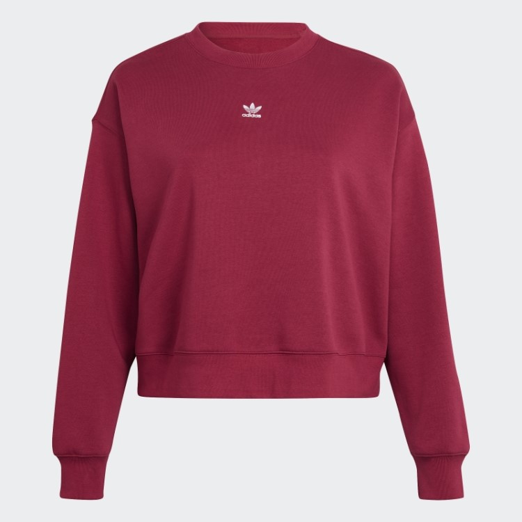 Moletom Adicolor Essentials Crew (tamanho Grande) Adidas Bordô