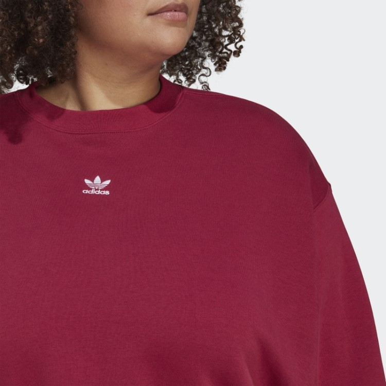 Moletom Adicolor Essentials Crew (tamanho Grande) Adidas Bordô