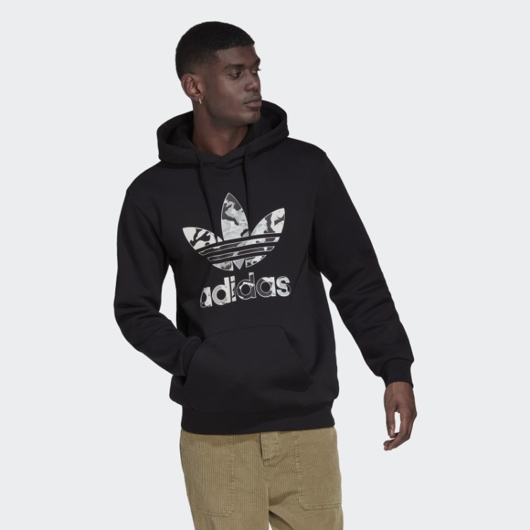 Moletom Com Capuz Camo Series Preto Adidas