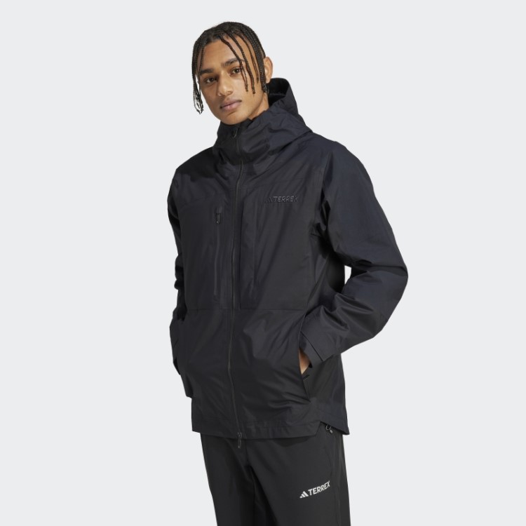 Jaqueta Preta Terrex Xploric Rain.rdy Adidas