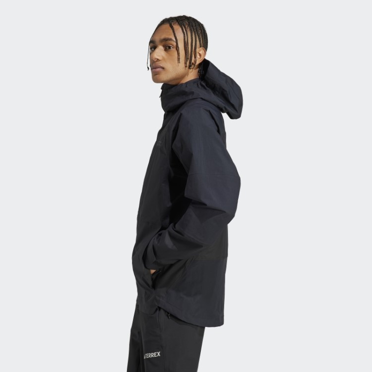 Jaqueta Preta Terrex Xploric Rain.rdy Adidas