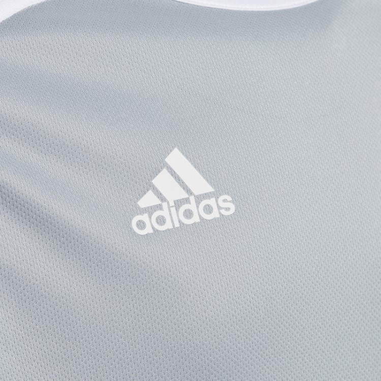 Camisa De Entrada Cinza Claro Adidas