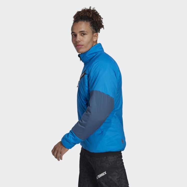 Jaqueta Azul Choque Adidas Terrex Techrock Stretch Primaloft