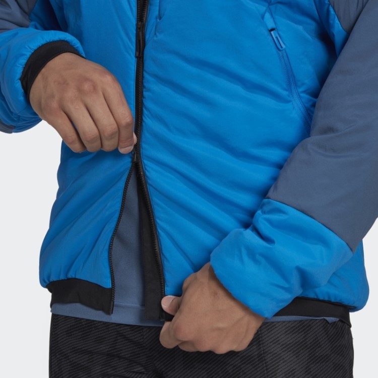 Jaqueta Azul Choque Adidas Terrex Techrock Stretch Primaloft