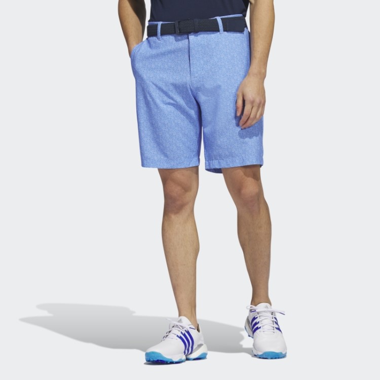 Adidas Ultimate365 Calção De Golfe Estampado De Nove Polegadas Azul