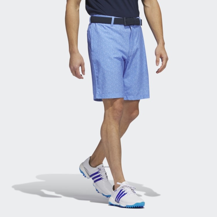 Adidas Ultimate365 Calção De Golfe Estampado De Nove Polegadas Azul