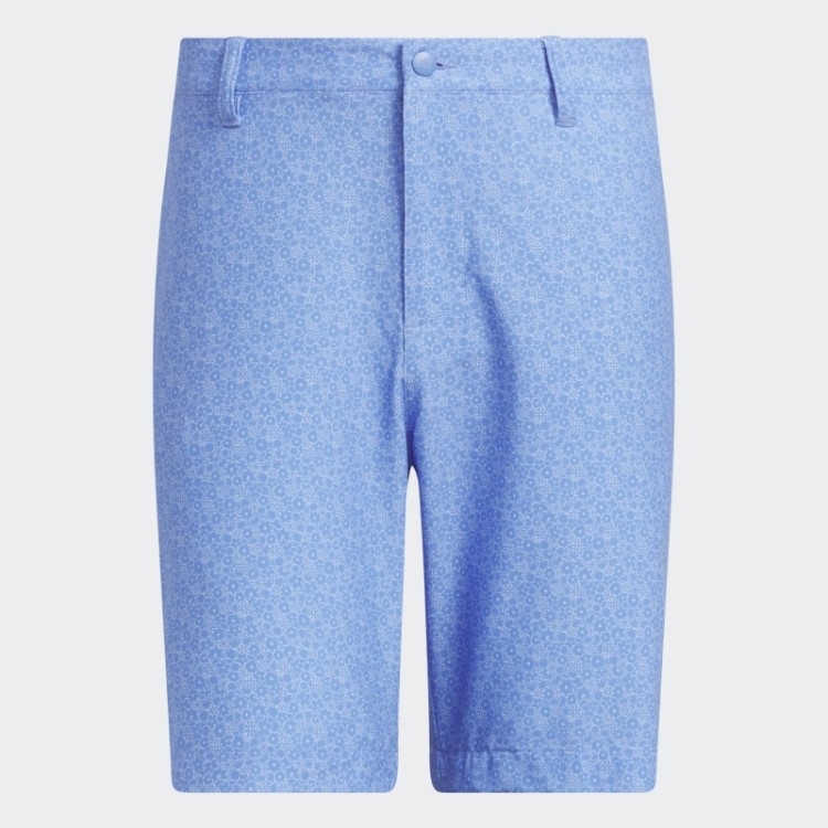 Adidas Ultimate365 Calção De Golfe Estampado De Nove Polegadas Azul