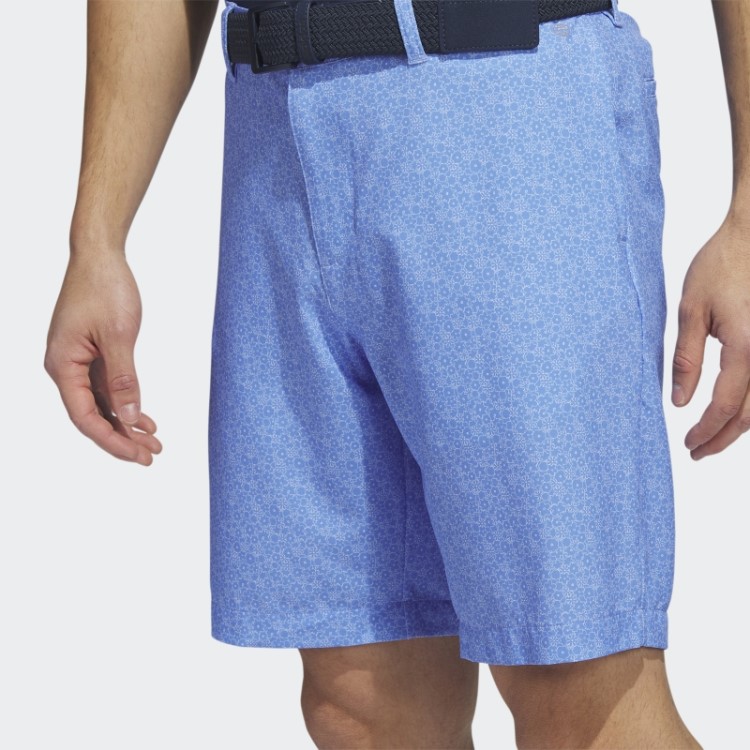 Adidas Ultimate365 Calção De Golfe Estampado De Nove Polegadas Azul