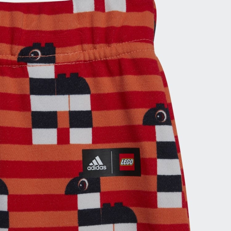 Conjunto De Camiseta E Short Adidas X Lego Play Branco Fashion