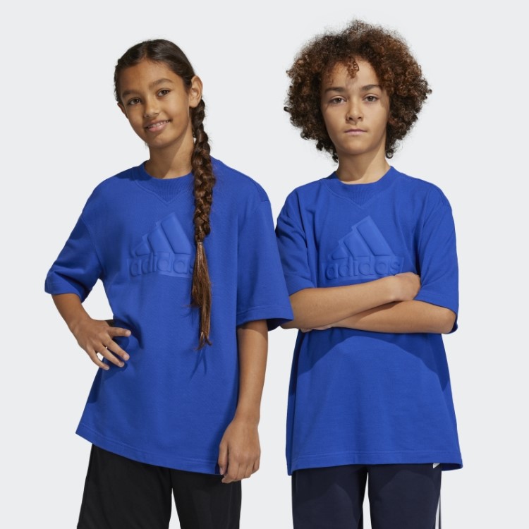 Camiseta Adidas Future Icons Logo Piqué Azul