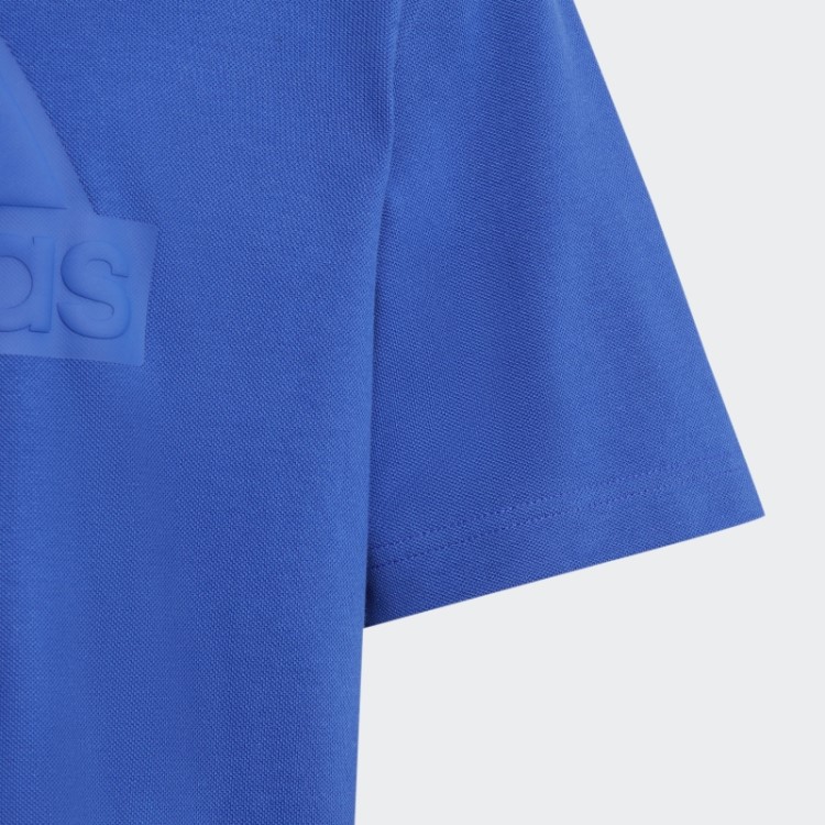 Camiseta Adidas Future Icons Logo Piqué Azul
