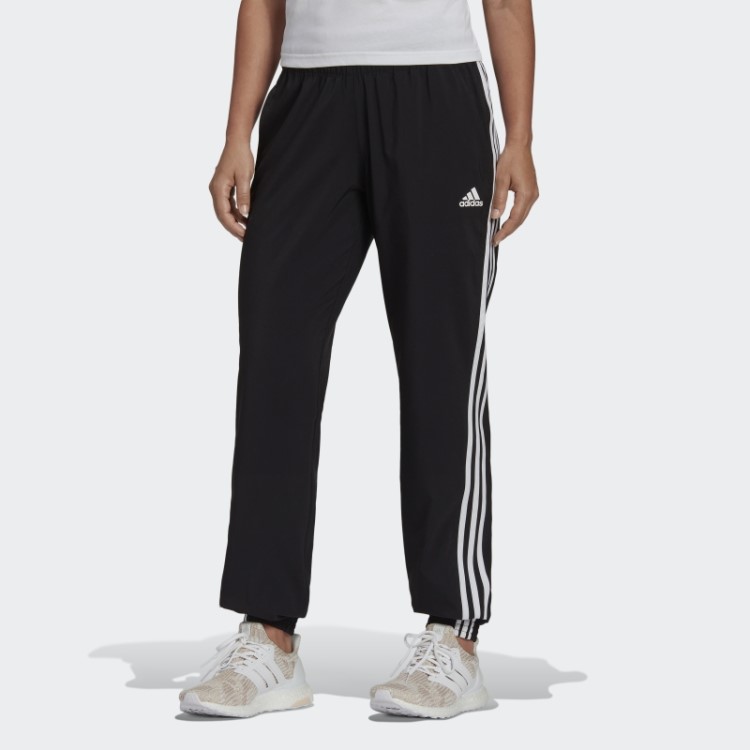Calça Preta Adidas Trainicons Com As Três Listras