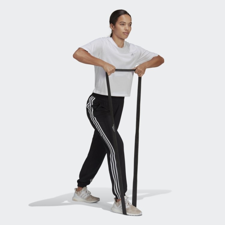 Calça Preta Adidas Trainicons Com As Três Listras