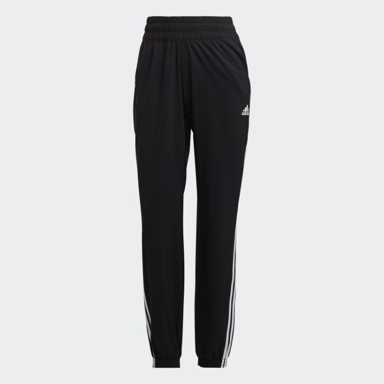 Calça Preta Adidas Trainicons Com As Três Listras