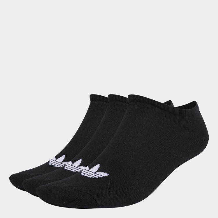Meia Adidas Forro Trefoil Preto 3 Pares