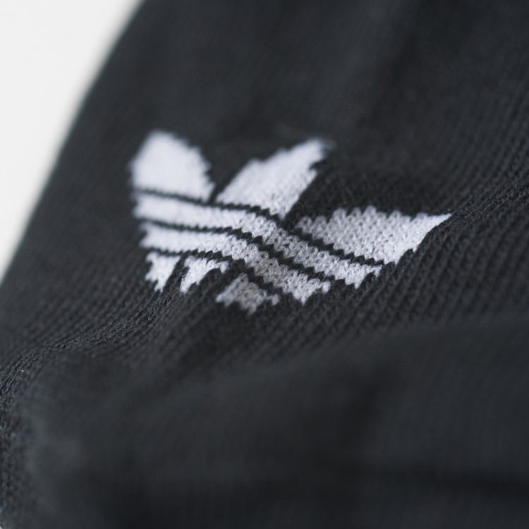 Meia Adidas Forro Trefoil Preto 3 Pares
