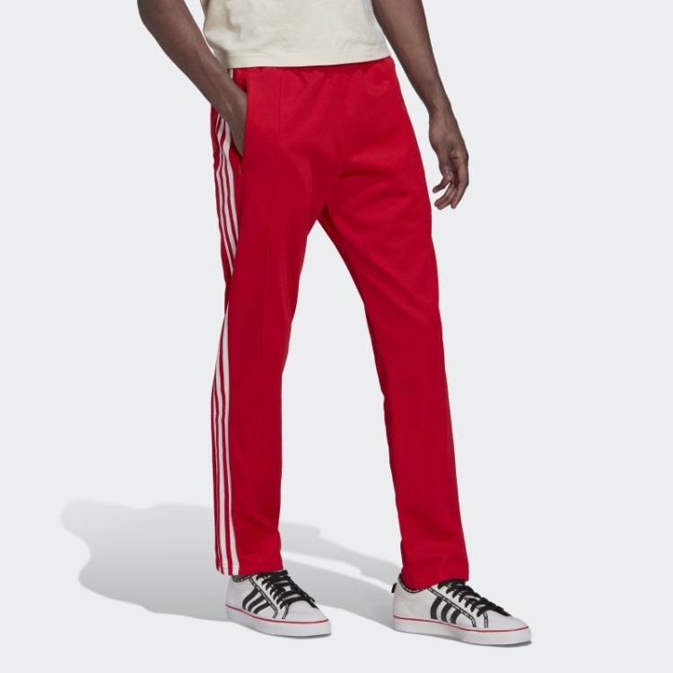 Adicolor Classics Beckenbauer Primeblue Calça Esportiva Vermelha Adidas