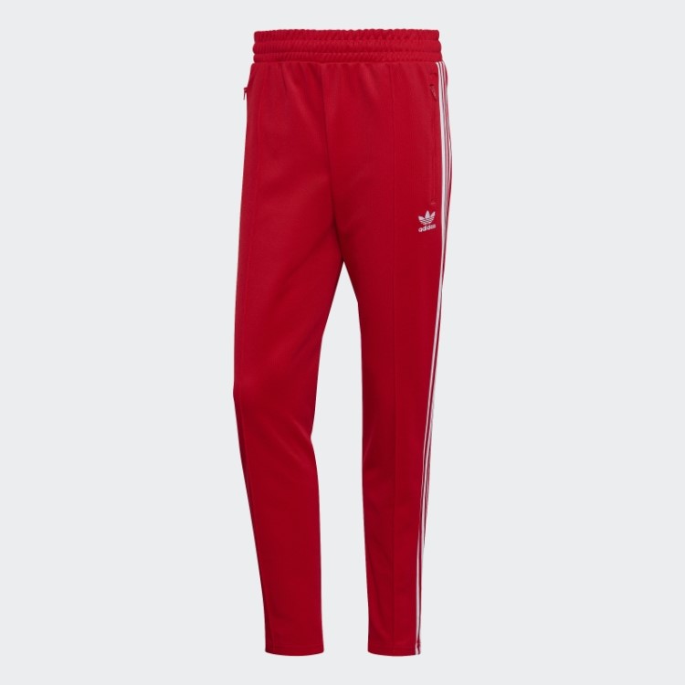 Adicolor Classics Beckenbauer Primeblue Calça Esportiva Vermelha Adidas