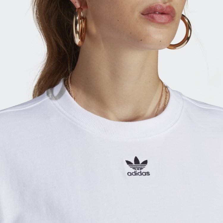 Camiseta Branca Adicolor Essencial Da Adidas