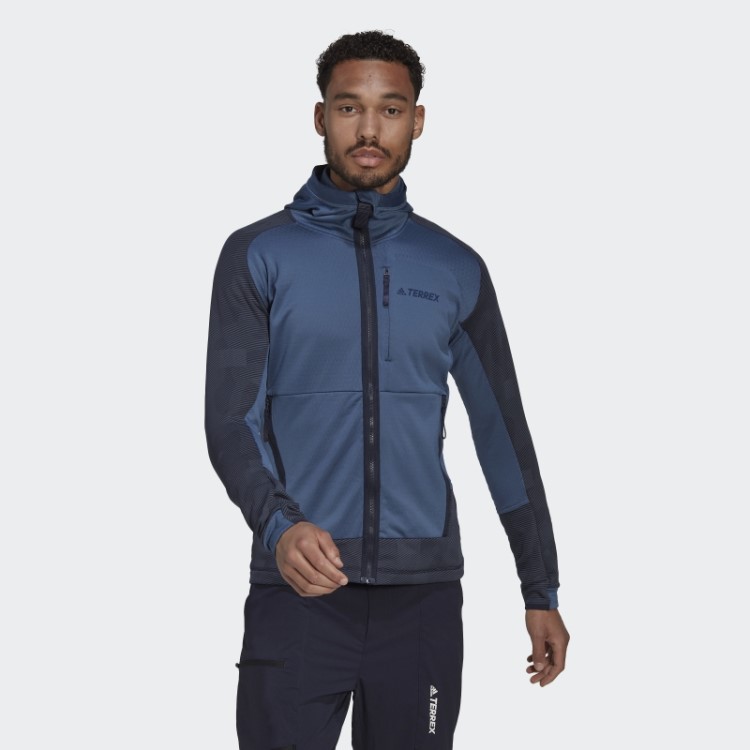 Adidas Terrex Tech Flooce Jaqueta De Lã Para Caminhadas Com Capuz De Aço