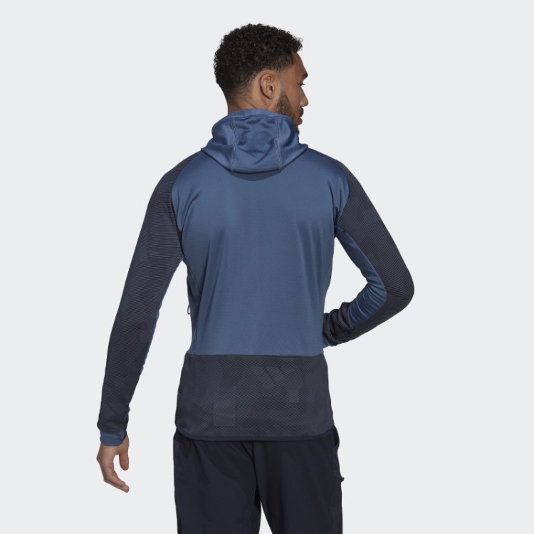 Jaqueta De Lã Para Caminhada Com Capuz Terrex Tech Adidas Steel