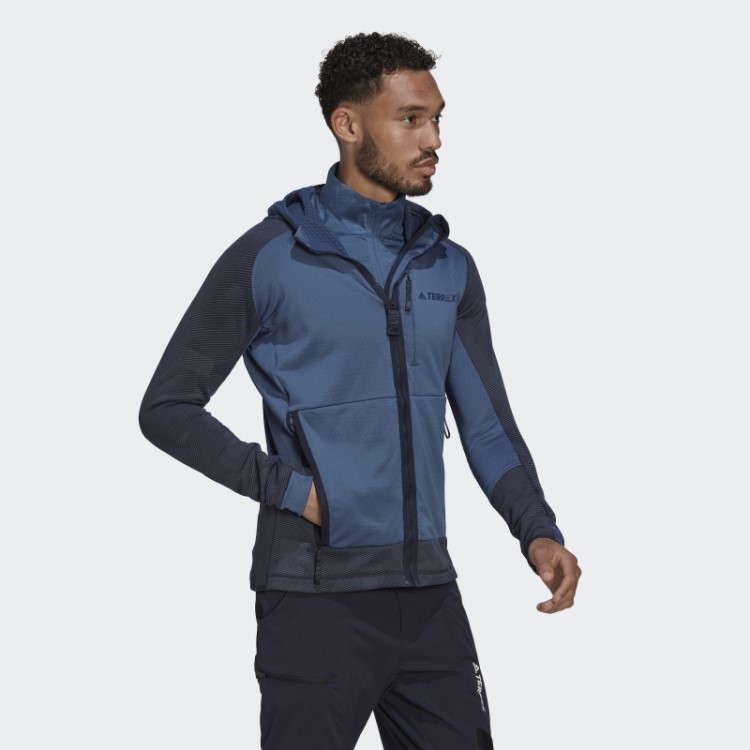 Jaqueta De Lã Para Caminhada Com Capuz Terrex Tech Adidas Steel
